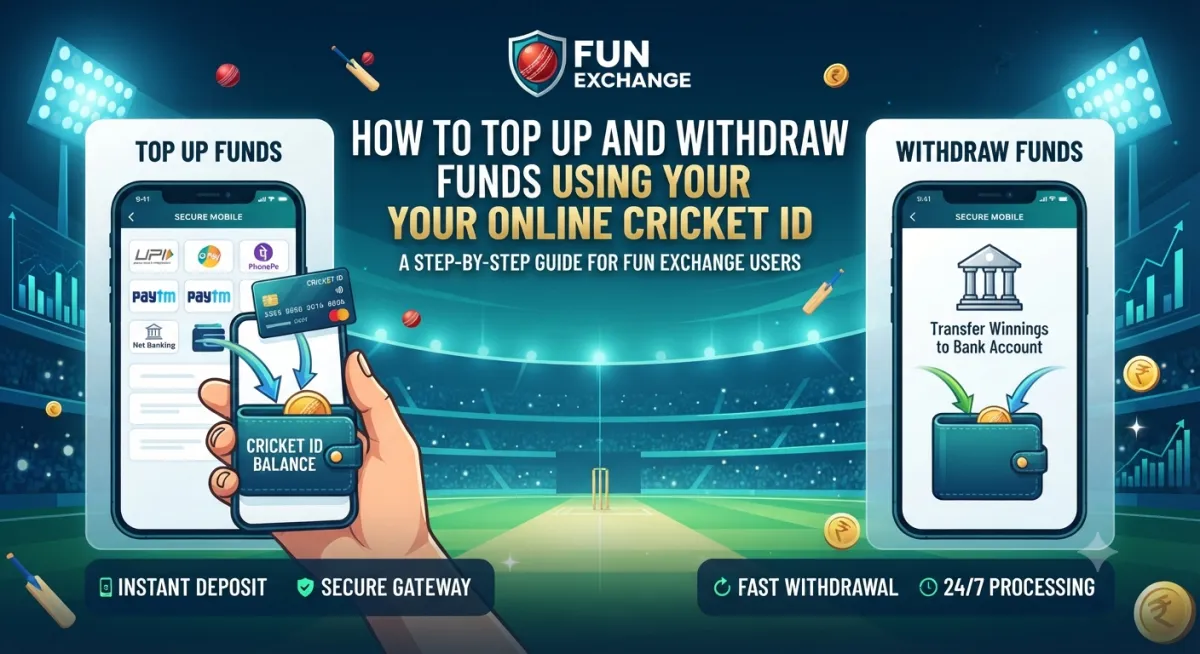 How to Top Up and Withdraw Funds Using Your Online Cricket ID